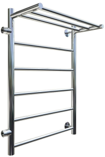 Водяной полотенцесушитель Тругор Аспект ПМ 1 П  50x80x40см с полкой левый хром Аспект1/ПМ508040Плев